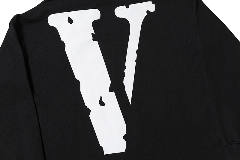 Чёрный худи VLONE с белым логотипом