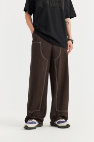 INFLATION базовые в коричневом цвете штаны с карманами