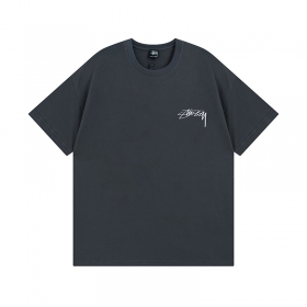 Темно-серая футболка STUSSY с принтом "Сфинкс" на спине
