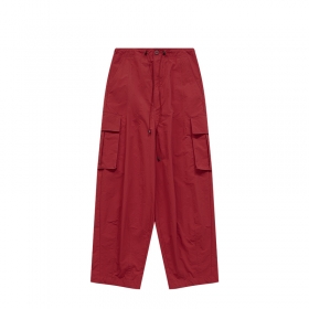 Красные карго INFLATION фирменные штаны с удобными карманами