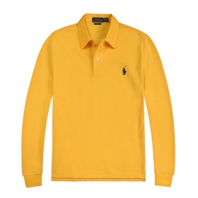 Стильное желтого цвета Polo Ralph Lauren поло для любого случая