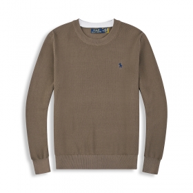 Трендовый Polo Ralph Lauren коричневого цвета свитер