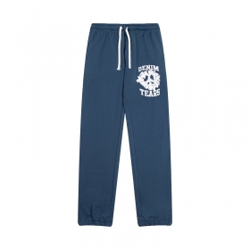 Повседневные синие штаны от бренда Denim Tears с карманами