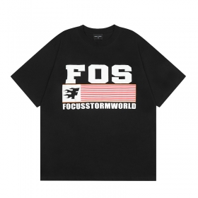 Футболка Focus Storm чёрная с логотипом и короткими рукавами