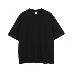 Чёрная лёгкая футболка ARTIEMASTER с декоративными швами на спине