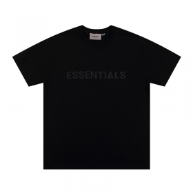 Брендовая черная футболка ESSENTIALS FOG с фирменным лого