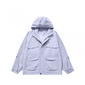 Светло-голубая из непромокаемых материалов INFLATION куртка