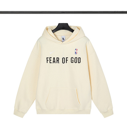 Молочное худи Fear Of God & Nike для повседневной носки