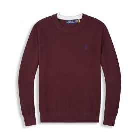 Мягкий запоминающийся Polo Ralph Lauren свитер бордового цвета