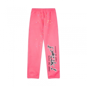 Стильные розового-цвета Sp5der с боковыми карманами спортивки
