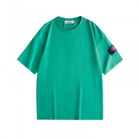 Прочная легкая футболка STONE ISLAND бирюзового цвета