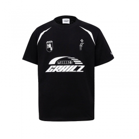 Базовая в черном цвете футболка Grailz с округлым вырезом