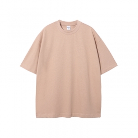 Бледно-розовая уплотнённая повседневная футболка ARTIEMASTER плотностью 305г