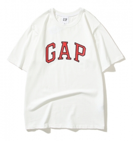 С коротким рукавом базовая белая футболка от бренда GAP
