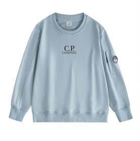 C.P. Company голубого цвета с округлым вырезом горловины свитшот