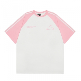 Спортивная бело-розовая Focus Storm футболка с фирменным логотипом