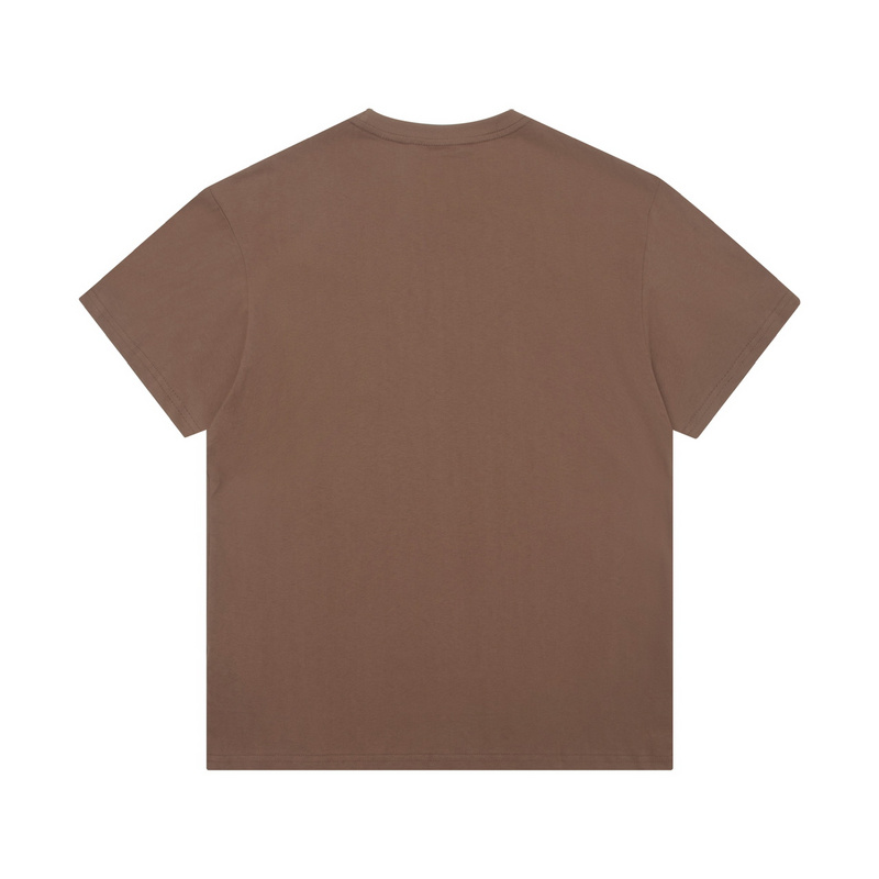 Базовая коричневого-цвета с карманом на груди футболка Carhartt