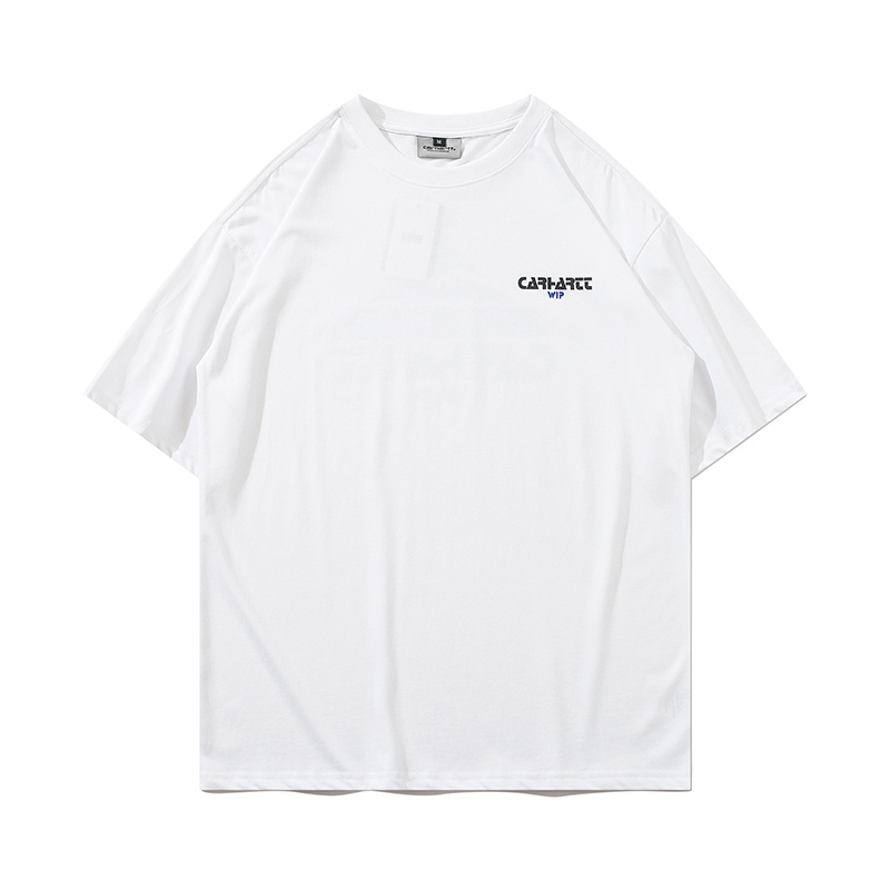 Повседневная белая футболка Carhartt с брендовым принтом "горы"
