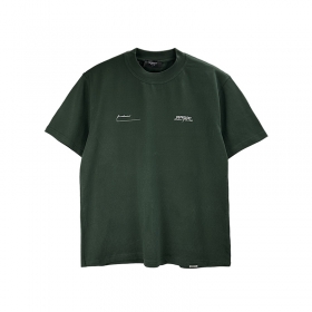 Удлинённая темно-зелёная футболка от бренда Represent
