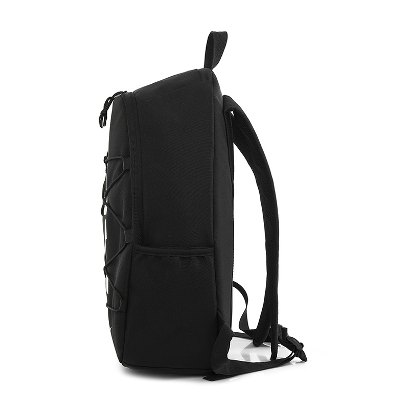Чёрный Nike повседневный рюкзак с затяжками и белым логотипом