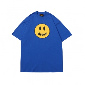 Синего цвета универсальная футболка DREW HOUS с рисунком