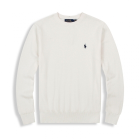Практичная модель кашемирового свитера Polo Ralph Lauren белого цвета