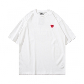 Белая Carhartt из 100% хлопка футболка с лого на груди и спине