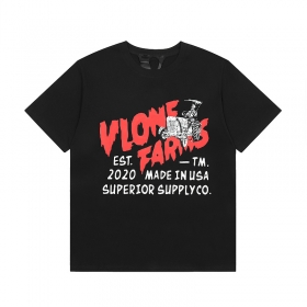 VLONE оригинальная футболка в черном цвете с округлым вырезом