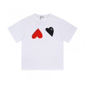 Оригинальная футболка Vivienne Westwood белая с принтом сердец