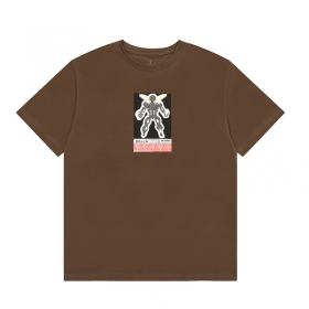 Cactus Jack футболка коричневого цвета с опущенной плечевой линией