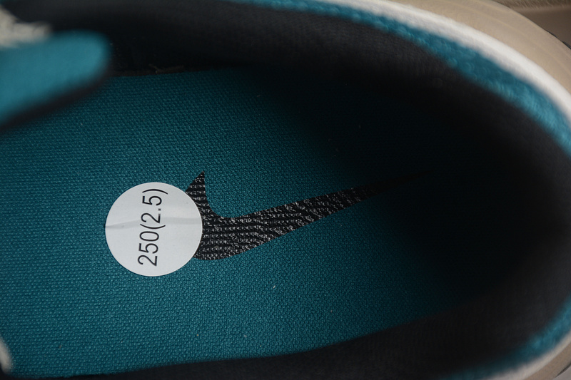 Nike SB Dunk Low запоминающиеся кроссовки бежевые с бирюзой
