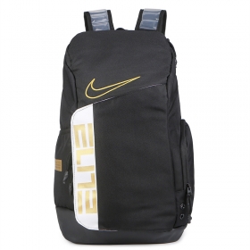 Чёрный рюкзак Nike для повседневного ношения с белой вставкой 