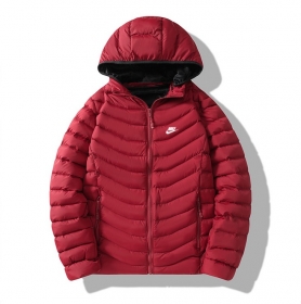 Nike красная болоньевая куртка с двумя карманами на молнии