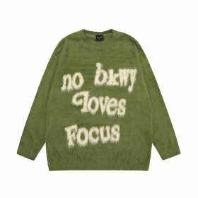Эффектный свитер в зеленом цвете Focus Storm с эластичными манжетами