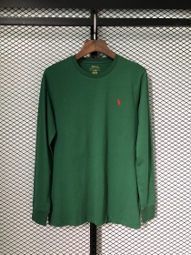 Лонгслив зеленого цвета Polo Ralph Lauren с округлым вырезом