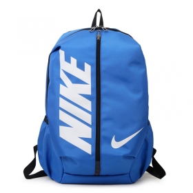 Универсальный синий спортивный рюкзак Nike с молнией по центру