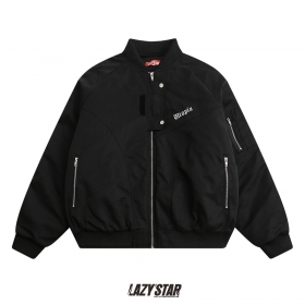 Универсальная модель черного цвета LAZY STAR куртка с карманами
