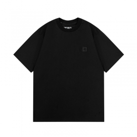Чёрная футболка Carhartt с логотипом на груди
