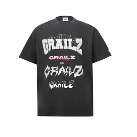 Grailz качественная футболка выполнена в темно-сером цвете