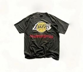 False Perception чёрная вареная футболка с надписью на груди "Lakers"