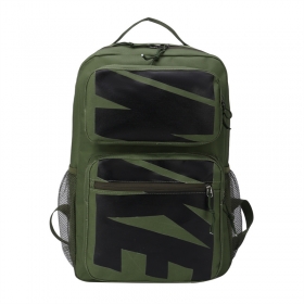 Тёмно-зелёный Nike рюкзак с сетчатыми карманами по бокам