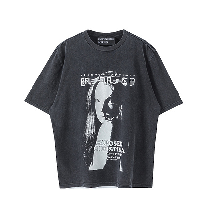 Чёрная Enfants Riches Deprimes футболка с принтом на груди