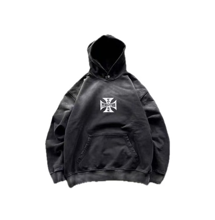 False Perception худи в черном цвете с напечатанным принтом