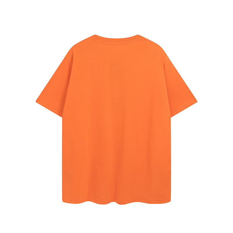Оранжевая футболка от бреда Carhartt с принтом "ковбой на коне"
