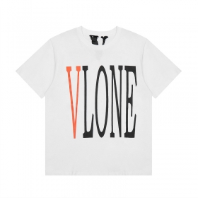 Качественная белая футболка VLONE с большой надписью