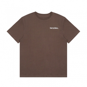 Cactus Jack коричневая футболка с яркой брендовой печатью