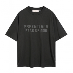 Essentials FOG стильная черная футболка с логотипом бренда