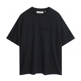 Мягкая футболка Essentials FOG черного цвета с логотипом