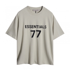 Essentials FOG футболка цвета капучино с логотипом "77"