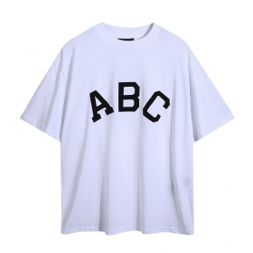 Футболка FEAR OF GOD белого цвета с надписью "ABC"